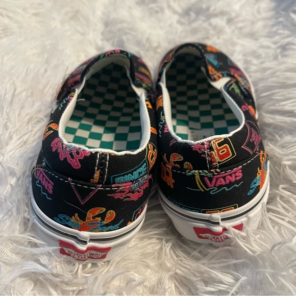 Rare Vans Market Black/ Neon Slip On seafood lobster Chinese characters sneakers - Picture 4 of 10